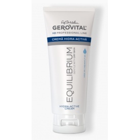 Cremă Hidra-Activă pentru Ten Uscat sau Sensibil cu Uree 4% și Uleiuri Naturale, Gerovital H3 Equilibrium, 200 ml