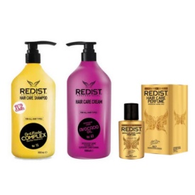 KIT PROMO ingrijire si stralucire REDIST (Sampon 1 L, Balsam 1 L ,Parfum de par Redist)