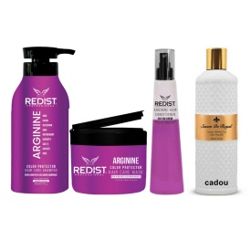 Set Redist cu Arginina pentru protectia culorii (contine Sampon 500 ml, masca 250 ml , bifazic 225 ml , cadou gel de dus Savon )