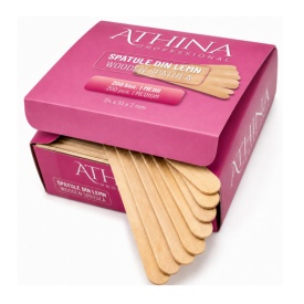 SPATULE MEDII DIN LEMN PENTRU EPILAT CUTIE ATHINA -200 BUCATI - Img 2
