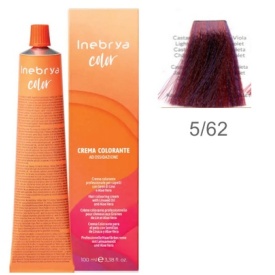 Vopsea inebrya 100 ml -5/62 LIGHT CHESTNUT RED VIOLET