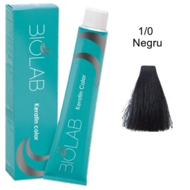Vopsea pentru par BioLab 1/0 ( Negru) 100 ml - Img 1