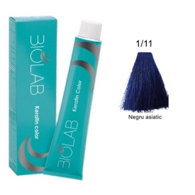 Vopsea pentru par BioLab 1/11( Negru asiatic) 100 ml - Img 1