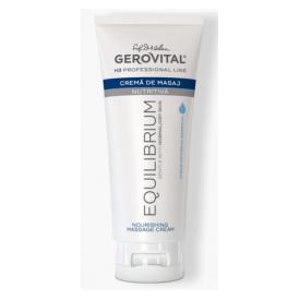 Cremă de Masaj Nutritivă pentru Ten Uscat sau Sensibil cu Uleiuri Naturale, Gerovital H3 Equilibrium, 200 ml
