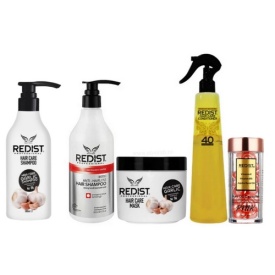 KIT profesional Redist contra caderii parului - (2xsampon 500 ml , masca 475ml, balsam bifazic 400 ml, capsule Royal)
