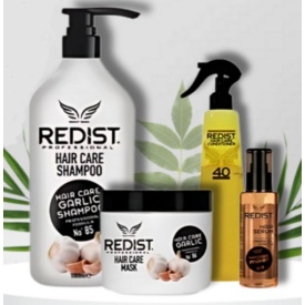 KIT PROMO 4 Redist cu extract de usturoi pentru cresterea si regenerarea parului(Sampon, masca , balsam bifazic ,ser keratina si argan) - Img 2