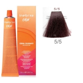Vopsea inebrya 100 ml - 5/5 LIGHT CHESTNUT MAHOGANY