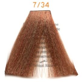 Vopsea inebrya 100 ml - 7/34 ( auriu cu reflex de aramiu) - Img 2