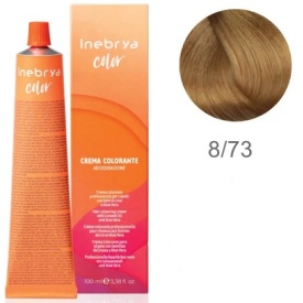 Vopsea inebrya 100 ml - 8/73 (LIGHT BLONDE BROWN GOLDEN)