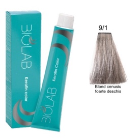 Vopsea pentru par BioLab 9/1( Blond cenusiu foarte deschis) 100 ml - Img 1