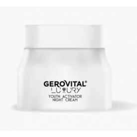 Cremă Activator de Tinerețe de Noapte cu Complex Anti-Aging – Antirid și Lifting Facial, Gerovital Luxury, 50 ml