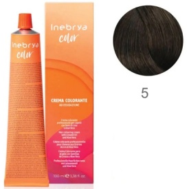 Vopsea Inebrya 100 ml -5 PURE LIGHT CHESTNUT - Img 1