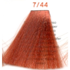 Vopsea inebrya 100 ml - 7/44 ( blond cupru intens) - Img 2
