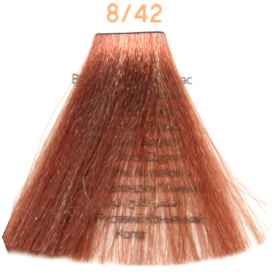 Vopsea inebrya 100 ml - 8/42 ( Blond deschi COGNAC) - Img 2