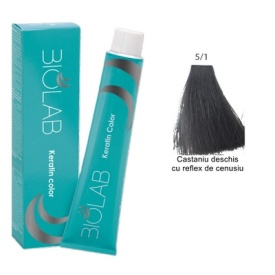 Vopsea pentru par BioLab 5/1(castaniu cenusiu deschis ) 100 ml - Img 1