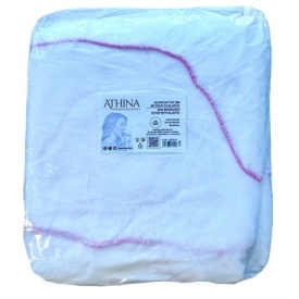 Cearceaf (husa) cu elastic pentru pat 90x220 ATHINA professional -10 buc/set - Img 1