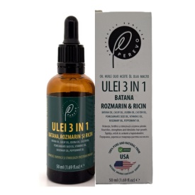 Ulei 3 in 1 – Batana, Rozmarin & Ricin 50ml PEREVO