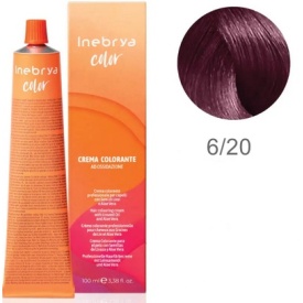 Vopsea inebrya 100 ml -6/20 VIOLET CHERRY DARK BLOND - Img 1