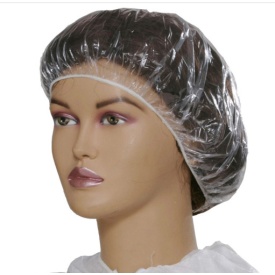 BONETA TRANSPARENTA PLASTIC CU ELASTIC (100 buc/set)