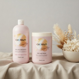 SET pentru hidratarea si stralucirea parului cu Argan-inebrya -( sampon 1 L , masca 1 L)