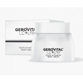 Cremă Activator de Tinerețe de Noapte cu Complex Anti-Aging – Antirid și Lifting Facial, Gerovital Luxury, 50 ml - Img 2