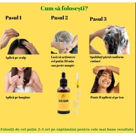 Ulei miraculos reparator 100% OJON contra caderii părului 50 ML- Perevo haircare - Img 2