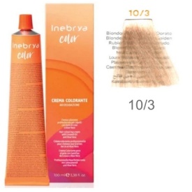Vopsea inebrya 100 ml - 10/3 (Auriu)