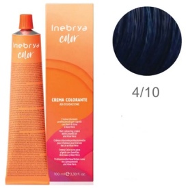 Vopsea inebrya 100 ml - 4/10 ( Bleu Royal)