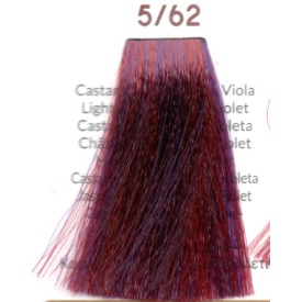 Vopsea inebrya 100 ml -5/62 LIGHT CHESTNUT RED VIOLET - Img 2
