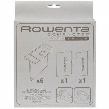 Set saci pentru aspirator ZR003901 Rowenta 6 bucati Hartie