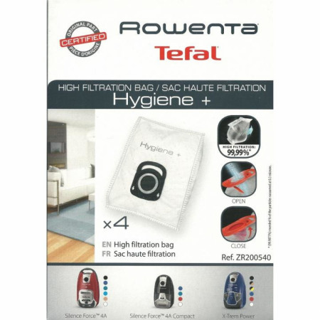 Set de 4 bucati saci Rowenta hygiene pentru aspirator Rowenta Silence Force X-trem power