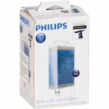 Set de 2 cartuse anticalcar pentru statie de calcat Philips WardrobeCare