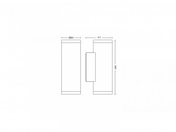 APPEAR HUE WACA EU WALL LANTERN BLACK 2X - Img 3