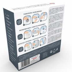 Kit filtre Rowenta ZR005801 1 filtru de spuma 2 mopuri din microfibra 1 cartus anticalcar - Img 3