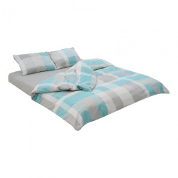 Set de pat king size bumbac,92gsm,Square - Img 4