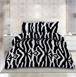 Lenjerie de pat microfibra KS, Zebra