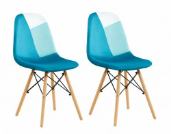 SET 2 SCAUNE STIL SCANDINAV- BLUE - Img 1