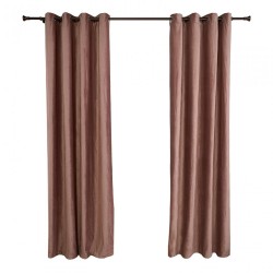 Set 2 draperii catifea 140x270 cm - Bej - Img 2