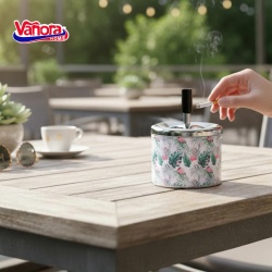 SCRUMIERA ANTI-VANT CU BUTON 9x11 CM - Img 7