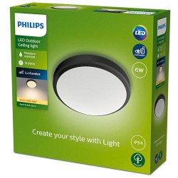 DORIS CEILING 6W 27K BLACK IP54 HV - Img 3