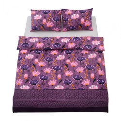 Lenjerie dubla,100%bumbac,4 piese, Nuvia