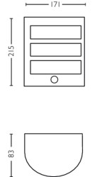 PYTHON IR WALL ANTHRACITE 1X6W 27K HV - Img 2