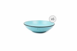 SET 6 F. ADANCI, CERAMICA 20 CM, ELECTRA - Img 1