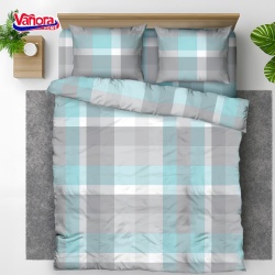Set de pat king size bumbac,92gsm,Square - Img 2