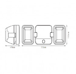 BATTERY LED SPOTLIGHT DOUBLE WT LEDV - Img 3