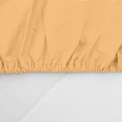 CEARCEAF PAT CU ELASTIC 160X200 CM GALBE - Img 4