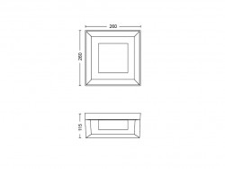 ECONIC HUE WACA EU SQUARE WALL LANTERN - Img 3
