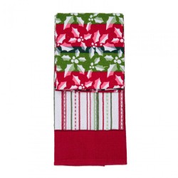 SET 3 PROSOAPE BUCATARIE RED XMAS - Img 1
