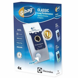 Set 4 saci microfibra S bag E201B Classic Long Performance pentu aspirator Philips PowerGo FC8244
