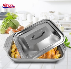 TAVA INOX CU CAPAC 36.5x22x7 CM, ZIRA - Img 4